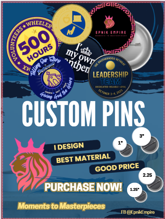 Custom Buttons/Wearable Pins