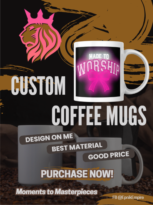 Custom Coffee Mugs — Sip Bold, Speak Loud