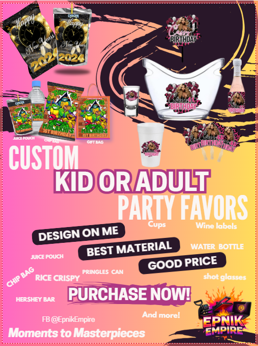 Custom Party Favors — Because Every Detail Deserves to Be Epic